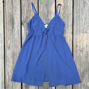 Victoria’s Secret Open Front Sheer Indigo Cami